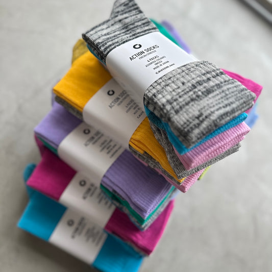 C ACTION SOCKS (4 PACKS)